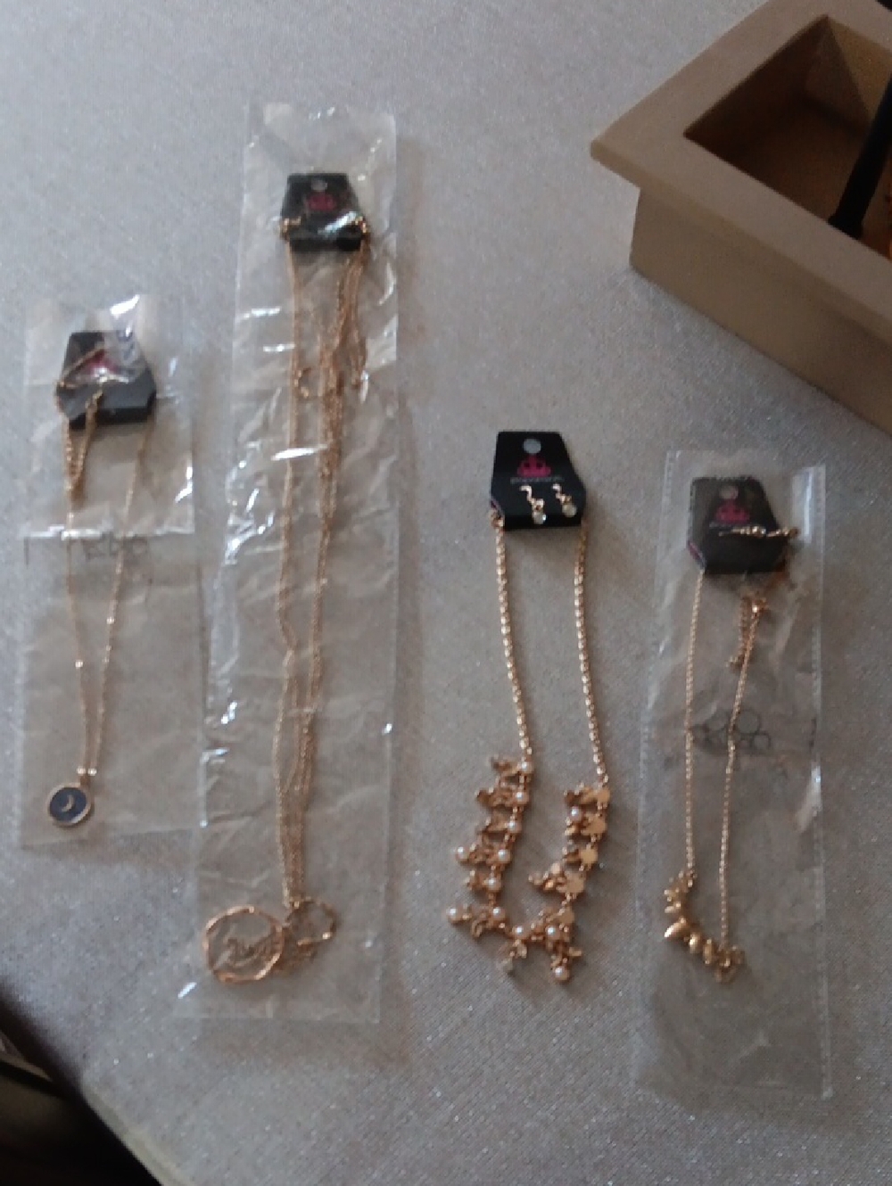 paparazzi Gold-Tone Layered Charm Necklace Set